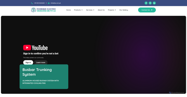 Security scan screenshot of https://tee.com.pk
