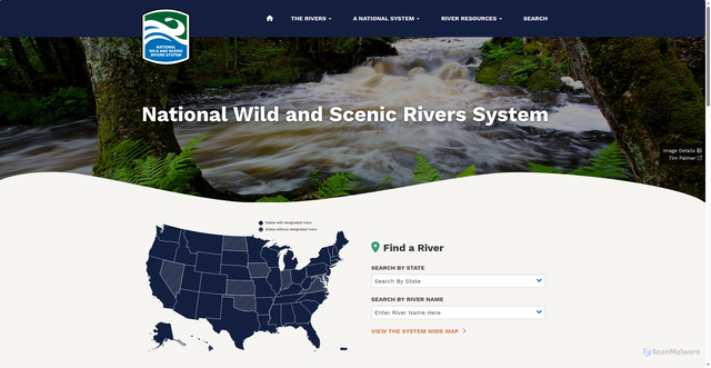 Security scan screenshot of https://rivers.gov/