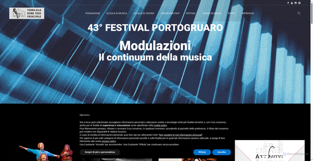 Security scan screenshot of https://fmsantacecilia.it/