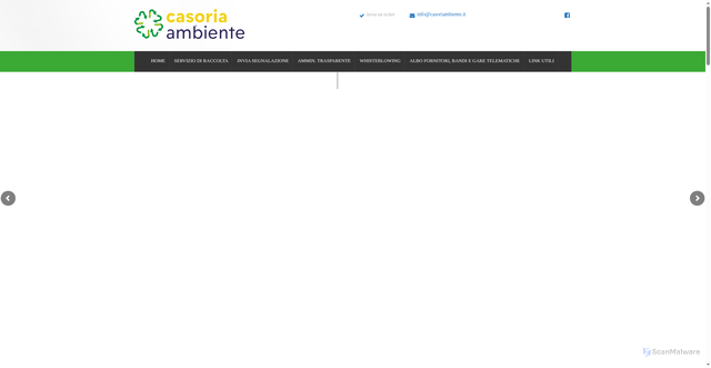 Security scan screenshot of https://www.casoriambiente.it/