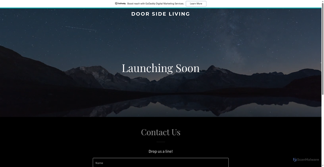 Security scan screenshot of http://www.doorsideliving.com/
