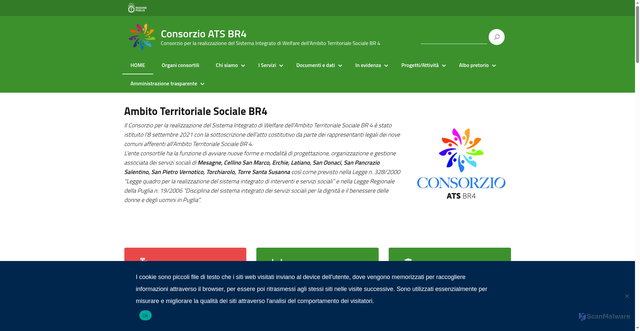 Security scan screenshot of https://www.ambitomesagne.it