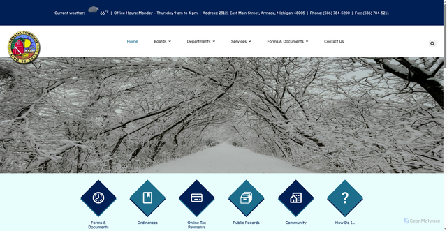 Security scan screenshot of https://armadatwp.gov/