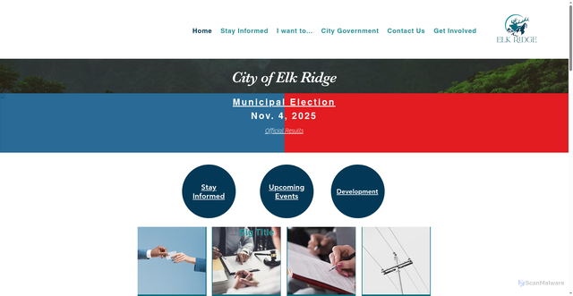 Security scan screenshot of https://www.elkridgeutah.gov/
