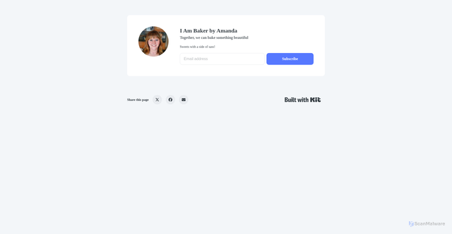Security scan screenshot of https://iambaker.ck.page