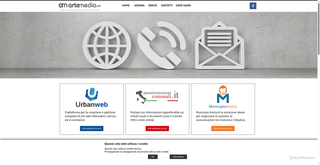 Security scan screenshot of https://www.artemedia.srl/