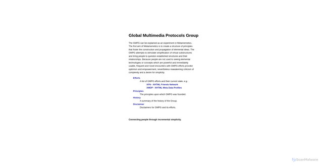 Security scan screenshot of https://gmpg.org