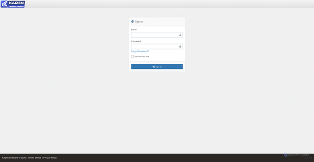 Security scan screenshot of https://greencoregrocery.kaizen-training-manager.com
