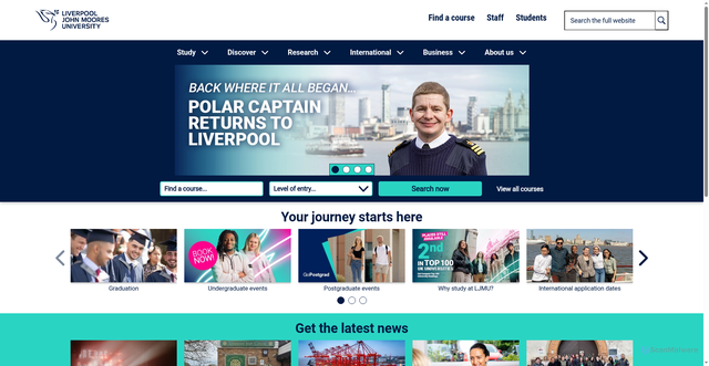 Security scan screenshot of https://www.ljmu.ac.uk:443/