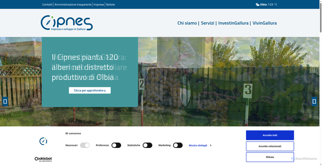 Security scan screenshot of https://www.cipnes.eu/