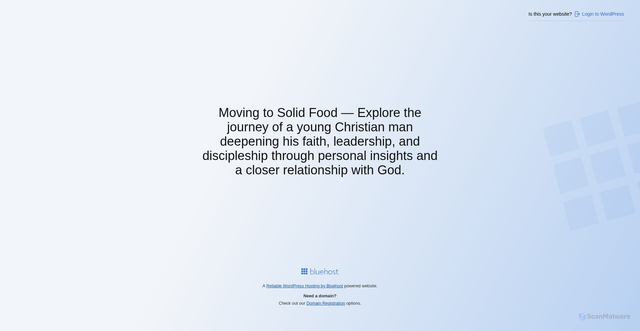 Security scan screenshot of https://movingtosolidfood.com/