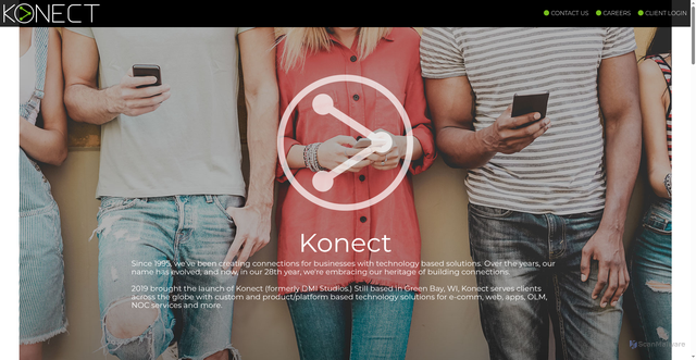Security scan screenshot of https://www.konectco.com/