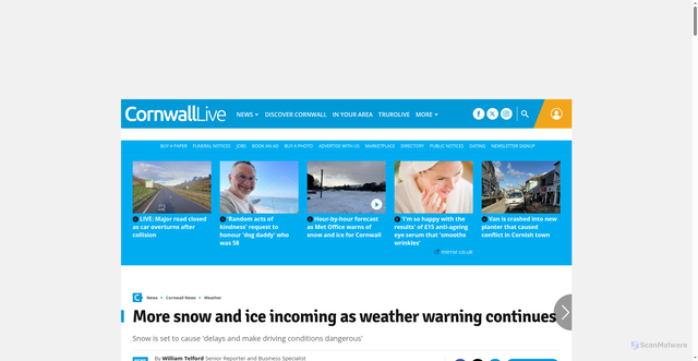 Security scan screenshot of https://www.cornwalllive.com/news/cornwall-news/more-snow-ice-incoming-weather-10736199