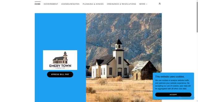 Security scan screenshot of https://emerytownutah.gov/