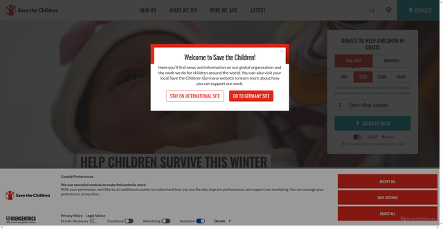 Security scan screenshot of https://stci.uk