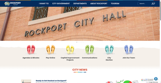 Security scan screenshot of https://rockporttx.gov/