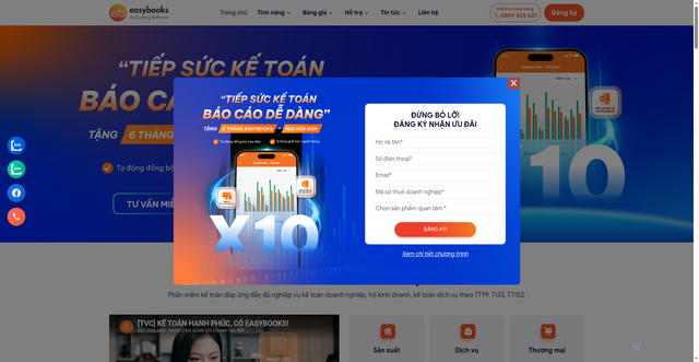 Security scan screenshot of https://easybooks.vn