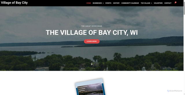 Security scan screenshot of https://baycitywi.gov/