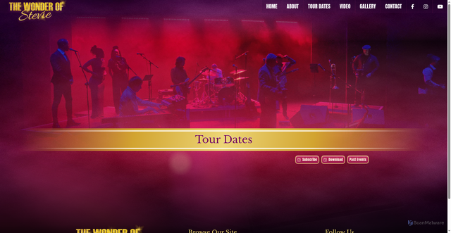 Security scan screenshot of https://www.thewonderofstevie.com/events/tour-dates/0/2/