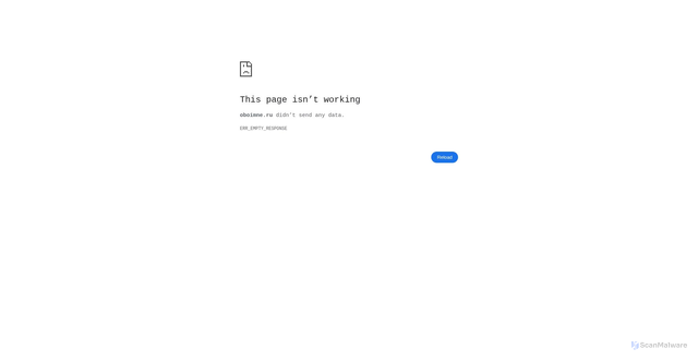 Security scan screenshot of https://oboimne.ru