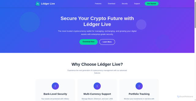 Security scan screenshot of https://ledgerlive-connect.pages.dev/
