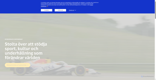 Security scan screenshot of https://www.visa.se/