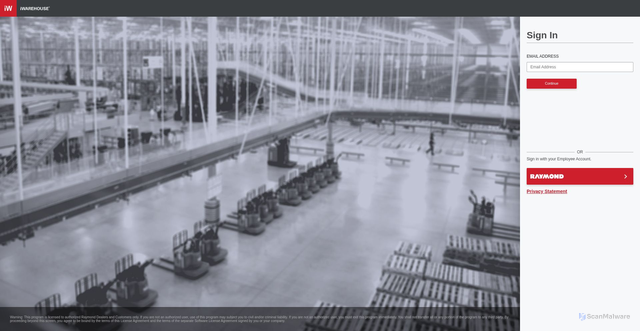 Security scan screenshot of https://iwtelematics.raymondcorp.net