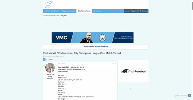 Security scan screenshot of https://forums.vitalfootball.co.uk/threads/real-madrid-cf-manchester-city-champions-league-post-match-thread.147051/