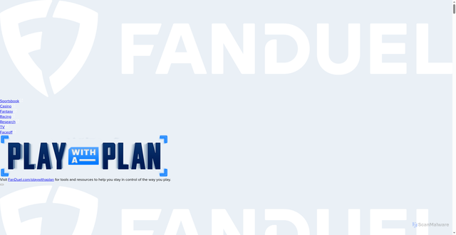 Security scan screenshot of https://fanduel.com