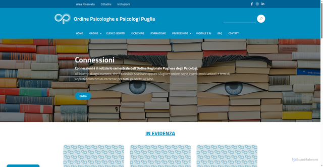 Security scan screenshot of https://www.psicologipuglia.it