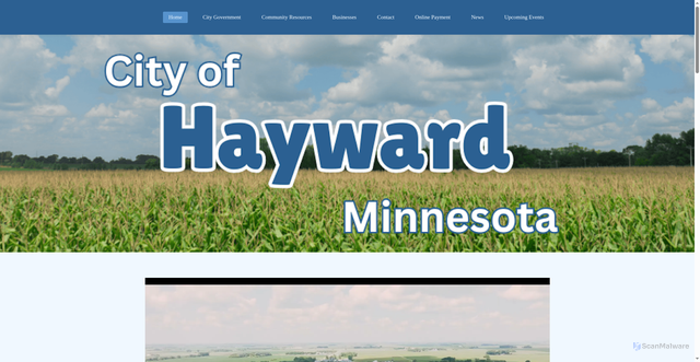 Security scan screenshot of https://www.cityofhaywardmn.gov/