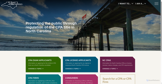 Security scan screenshot of https://nccpaboard.gov/