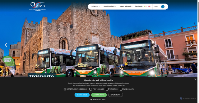 Security scan screenshot of https://www.asmtaormina.com/