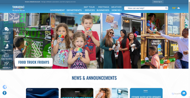 Security scan screenshot of https://tamarac.gov/