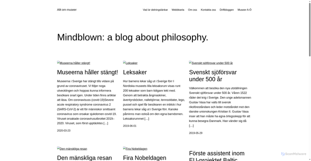 Security scan screenshot of https://alltommuseer.se