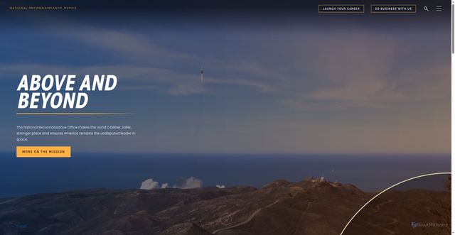 Security scan screenshot of https://www.nro.gov/