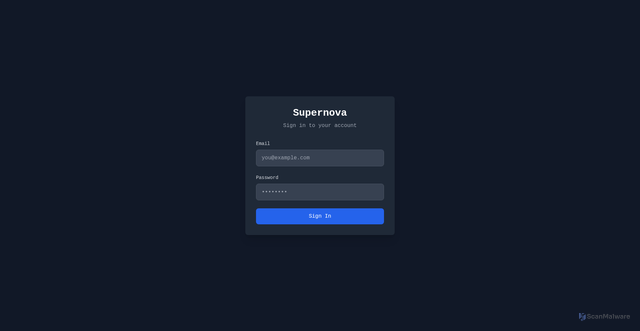 Security scan screenshot of https://supernova-app.pages.dev/