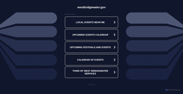 Security scan screenshot of https://westbridgewater.gov/