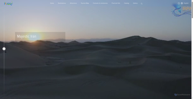 Security scan screenshot of https://visitiran.ir/