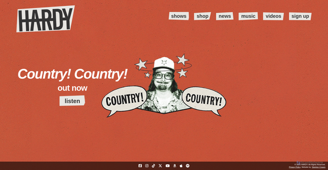 Security scan screenshot of https://hardyofficial.com/home/