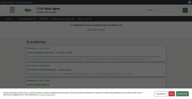 Security scan screenshot of https://cspnovi.it/