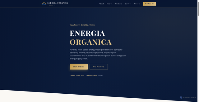 Security scan screenshot of https://energorsa.com/