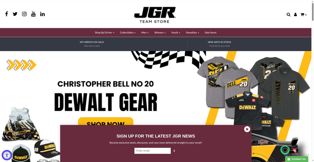 Security scan screenshot of https://www.shopjgr.com/
