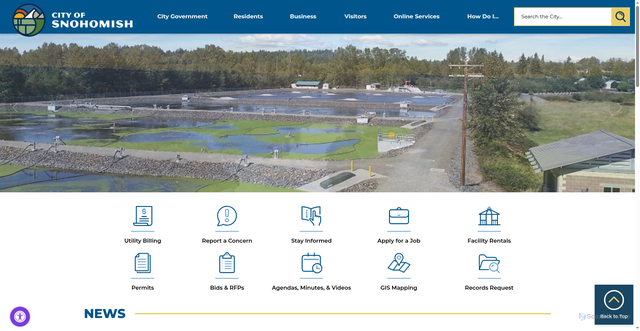 Security scan screenshot of https://snohomishwa.gov/