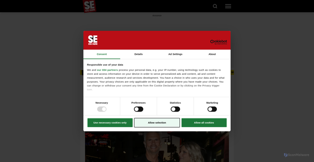 Security scan screenshot of https://www.seoghoer.dk/kendte/skuespilleren-lorenzo-lamas-skal-skilles-sjette-gang