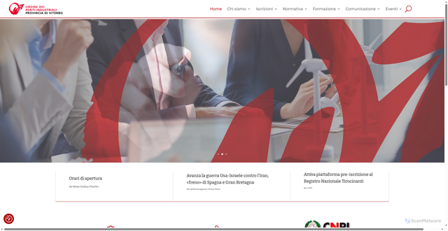 Security scan screenshot of https://ordine-viterbo.cnpi.eu/