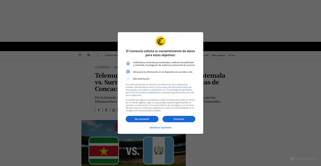 Security scan screenshot of https://elcomercio.pe/mag/usa/en-vivo-us/telemundo-deportes-ahora-en-vivo-como-mirar-partido-guatemala-vs-surinam-por-futbol-tv-y-nbc-sports-online-en-eeuu-florida-nnda-nnse-noticia/