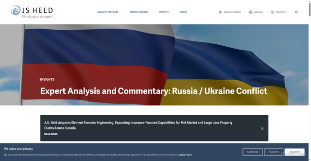 Security scan screenshot of https://www.jsheld.com/insights/articles/russia-ukraine-conflict