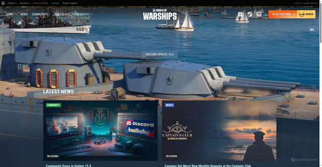 Security scan screenshot of https://auth.worldofwarships.ru