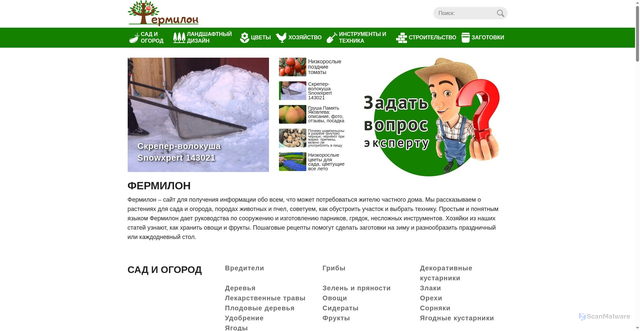 Security scan screenshot of https://fermilon.ru